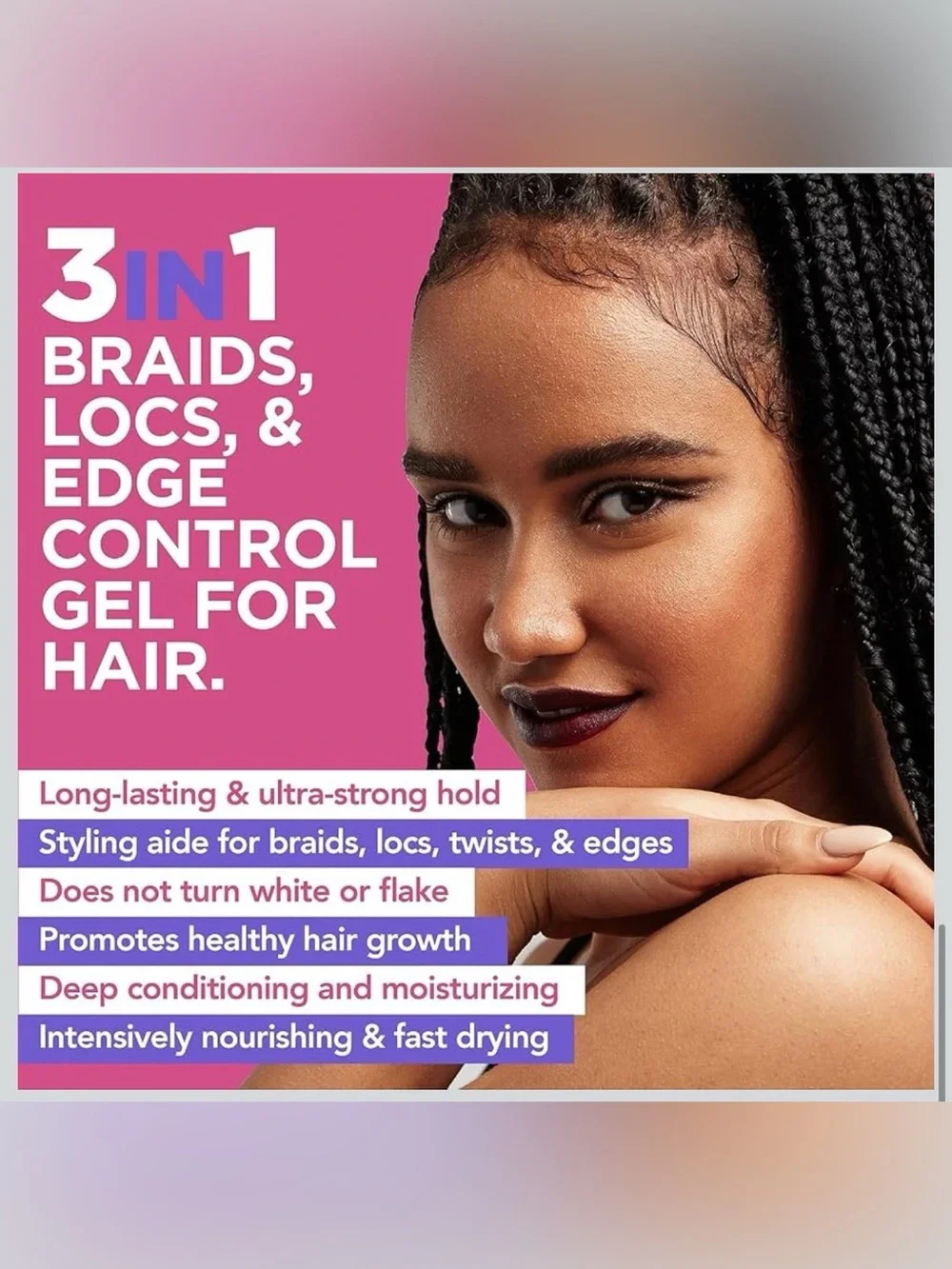 Esha Slick N Slay Braiding Gel: Ultra Hold & Hydrating Gel